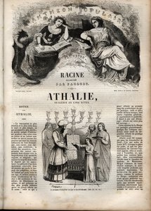 ジャン・ラシーヌの悲劇「アタリー」（全5幕） - ポーケが挿絵を描き、エミール・ド・ラ・ベドリエールが告知した「ジャン・ラシーヌの作品集」に掲載された版画 - 1851年