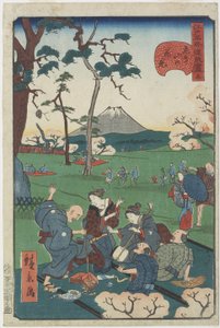 No.5 飛鳥の丘でお花見 作： Hirokage Utagawa