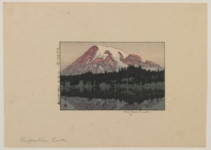 レーニア山の反射湖、昭和 作： Hiroshi Yoshida