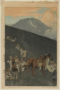馬返し 富嶽十景 昭和 作： Hiroshi Yoshida