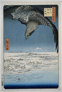 深川に近い須崎の十万坪平野 深川須崎十万坪 名所江戸百景（シリーズタイトル） 名所江戸百景 作： Hiroshige (I) , Utagawa