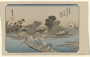 川崎 第3位 川崎：東海道五十三景の一つ。 広重画（題名） 広重で東海道（連載タイトル） 広重の筆東海道