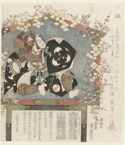 三代目坂東三ツ五郎の似顔絵奉納 作： Hiroshige (I) , Utagawa