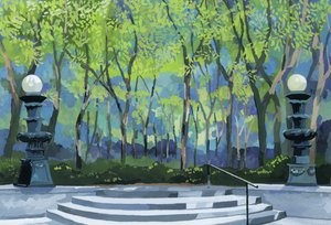 2016年、公園の入り口。