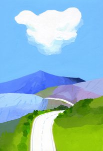 山のスカイライン 作： Hiroyuki Izutsu