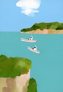 穏やかな海 作： Hiroyuki Izutsu