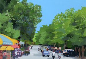 カンボジア、プノンペン 作： Hiroyuki Izutsu