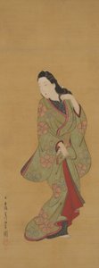頭を向ける美しさ 作： Hishikawa Moronobu