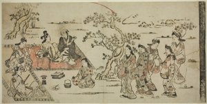花見 作： Hishikawa Moronobu