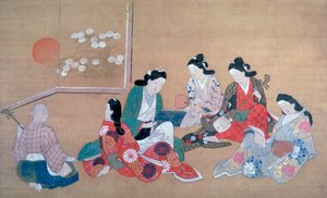 ミュージカルパーティー、c1690 作： Hishikawa Moronobu