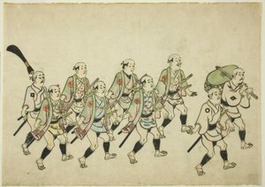 大名行列 作： Hishikawa Moronobu