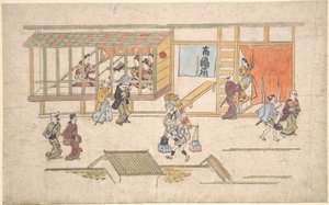 吉原の情景 作： 菱川師宣
