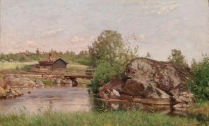 ストリームの景観 作： Hjalmar Munsterhjelm