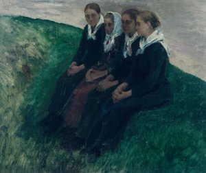 4人の友達 作： Hjalmer Eilif Emanuel Peterssen