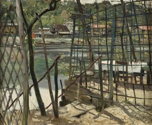 ムードン、フランス、1884年からの風景 作： Hjalmer Eilif Emanuel Peterssen