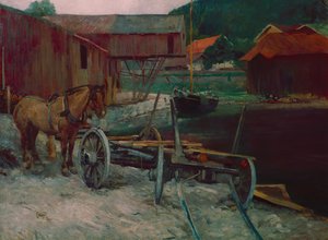 サンドビック湾 作： Hjalmer Eilif Emanuel Peterssen