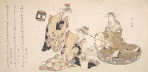 一緒に訪れる 3 人の若い女性。 作： Hokuba