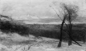 デューンズの背後、オンタリオ湖、1883-87年。 作： Homer Dodge Martin