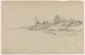 砂丘、オンタリオ湖、c。 1874。 作： Homer Dodge Martin