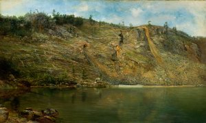 アイアン マイン、ポート ヘンリー、ニューヨーク、カリフォルニア州。 1862年。 作： Homer Dodge Martin