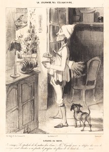 朝8時 作： Honoré Daumier
