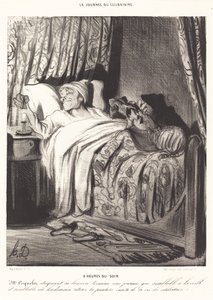 午後9時 作： Honoré Daumier