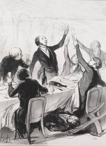 43回目の乾杯…禁酒会へ 作： Honoré Daumier