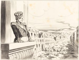 ナポリで - 最高の王様... (1 皿目) 作： Honoré Daumier