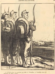 パリでは... ヴェルサイユに行けなかった... 作： Honoré Daumier
