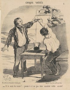 ぶどうの健康に！ ... 作： Honoré Daumier