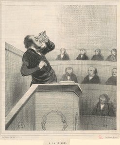 トリビューンへ 作： Honoré Daumier