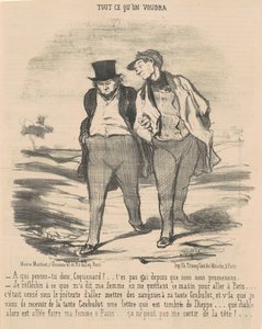 あなたは誰のことを考えているのですか、あなたは悪党ですか？ ... 作： Honoré Daumier