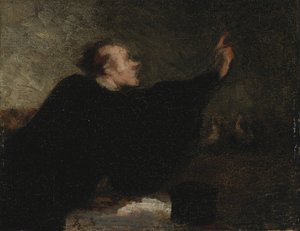 裁判弁護士、1853-1854 作： Honoré Daumier