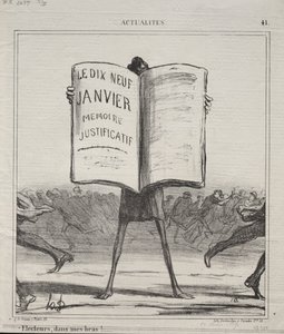 Actualities (No. 41): 選帝侯よ、我が腕の中で!... 作： Honoré Daumier
