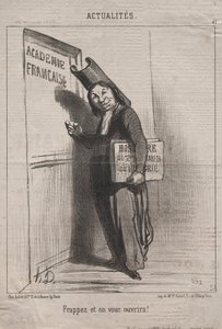 Actualities (No. 41): ノックすると開きます! 作： Honoré Daumier