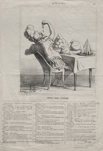 Actualities (No. 43): 四旬節のない行進 作： Honoré Daumier