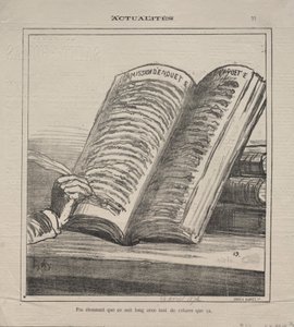 Actualities (No. 77): 長くて多くの訂正があっても驚かないでください 作： Honoré Daumier