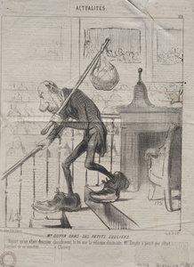 現実No. 128：デュピン氏の小さな靴の中、1850年。 作： Honoré Daumier