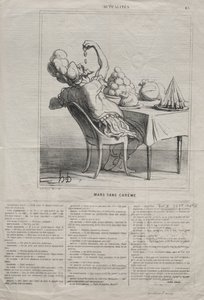 現実No. 43：貸されない行進、1869 作： Honoré Daumier
