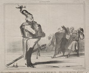 現実No.71：なぜ彼らは私のお金を奪うのですか...、1854。 作： Honoré Daumier