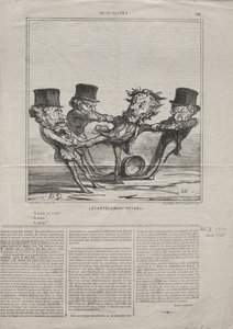 現状98：復員、1869年。 作： Honoré Daumier