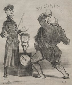 現状プレート183：試練の力、1851年。 作： Honoré Daumier
