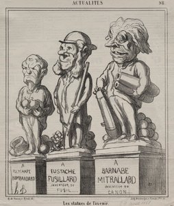 現状プレート98：未来の像、1868。 作： Honoré Daumier