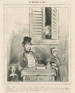 さよなら！ ...神の恵みで... 作： Honoré Daumier