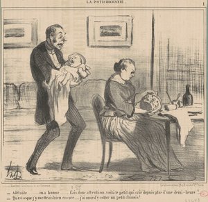 アデレード...いいよ...そうして... 作： Honoré Daumier