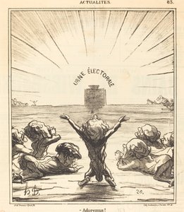 私たちはそれを崇拝します！ 作： Honoré Daumier