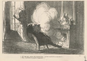 ああ！ ...この煙突が煙を出すように... 作： Honoré Daumier