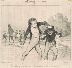 ああ！ マスターにすべてを報告する... 作： Honoré Daumier
