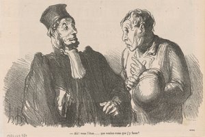 ああ！ あなたは…何が欲しいの… 作： Honoré Daumier