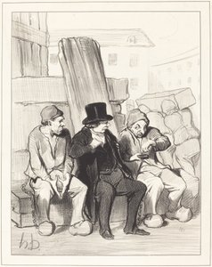 それで、私の友人、22歳で... 作： Honoré Daumier